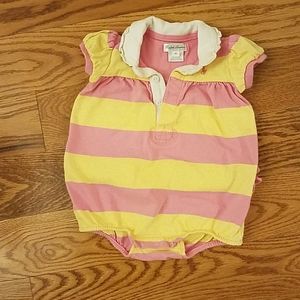 Ralph Lauren baby girl 9 mo striped romper